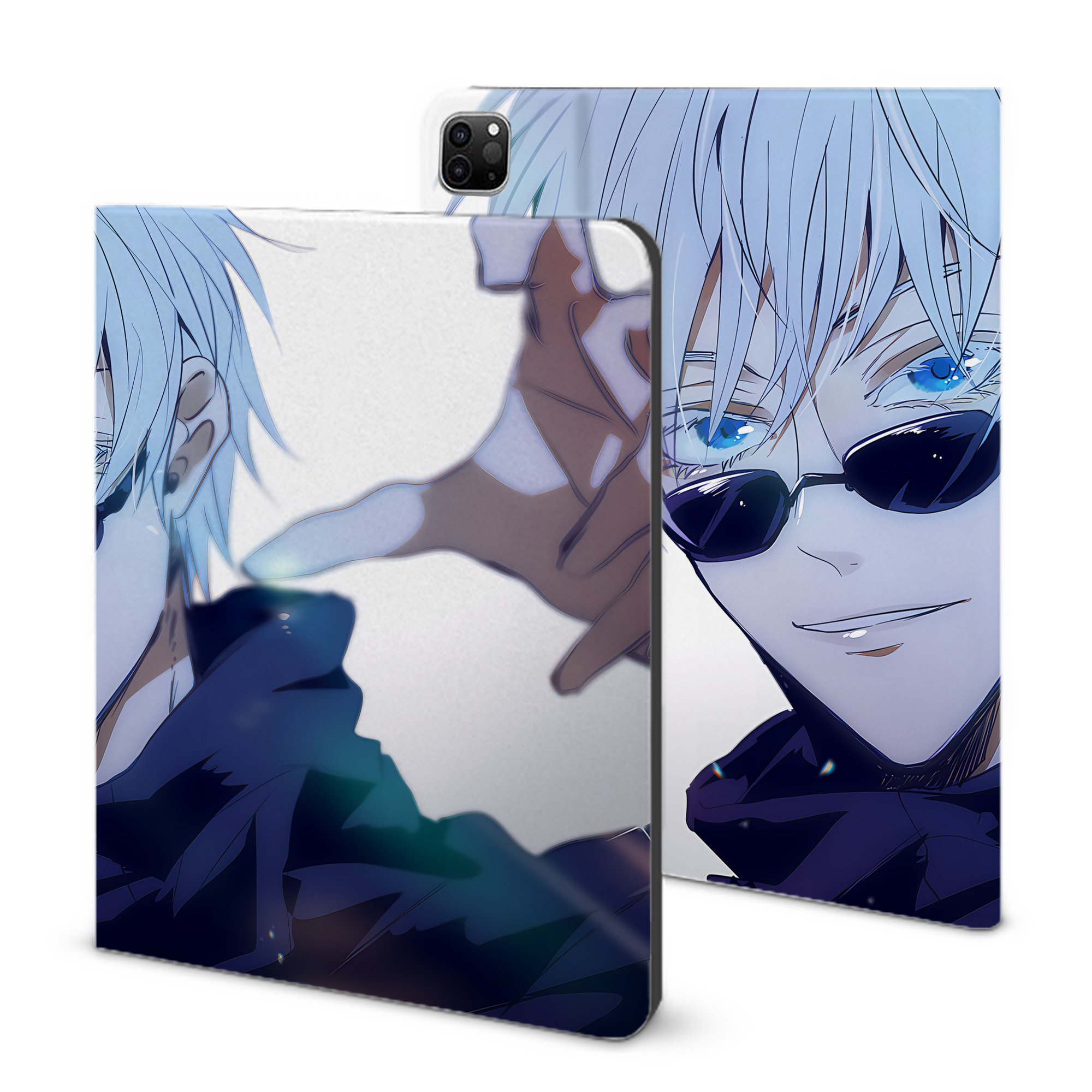 （画像用） 呪術廻戦 Jujutsu Kaisen IPad ケース ブック型 PUレザー TPU 耐衝撃 軽量 薄型 ペン収納なし 全面保護 IPad 各モデル対応